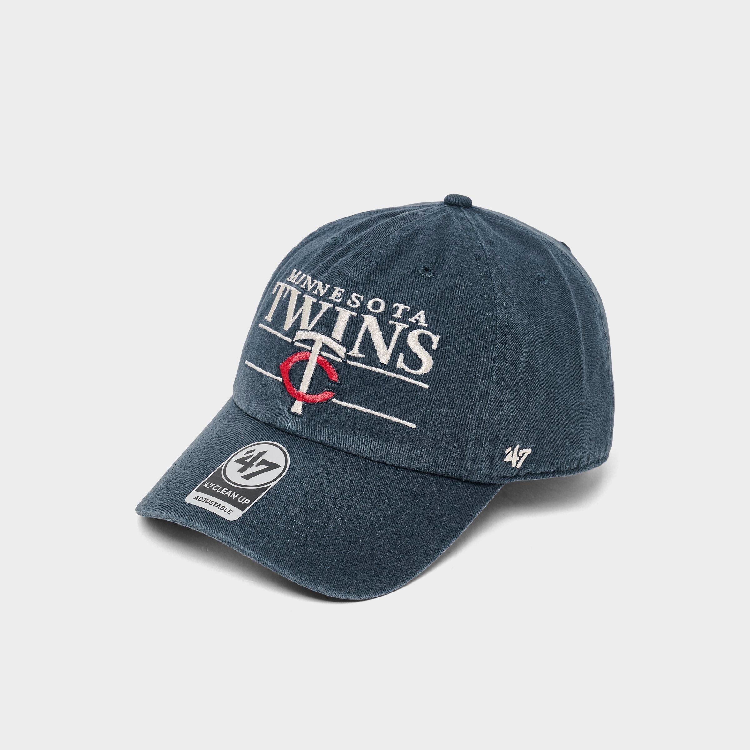 47 Brand '47 Minnesota Twins MLB Team Name & Logo Clean Up Strapback Hat