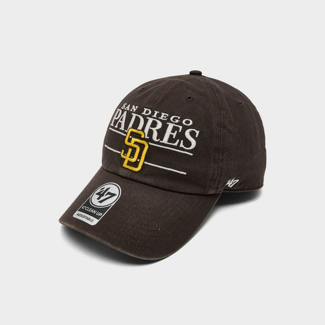'47 San Diego Padres MLB Team Name & Logo Clean Up Strapback Hat