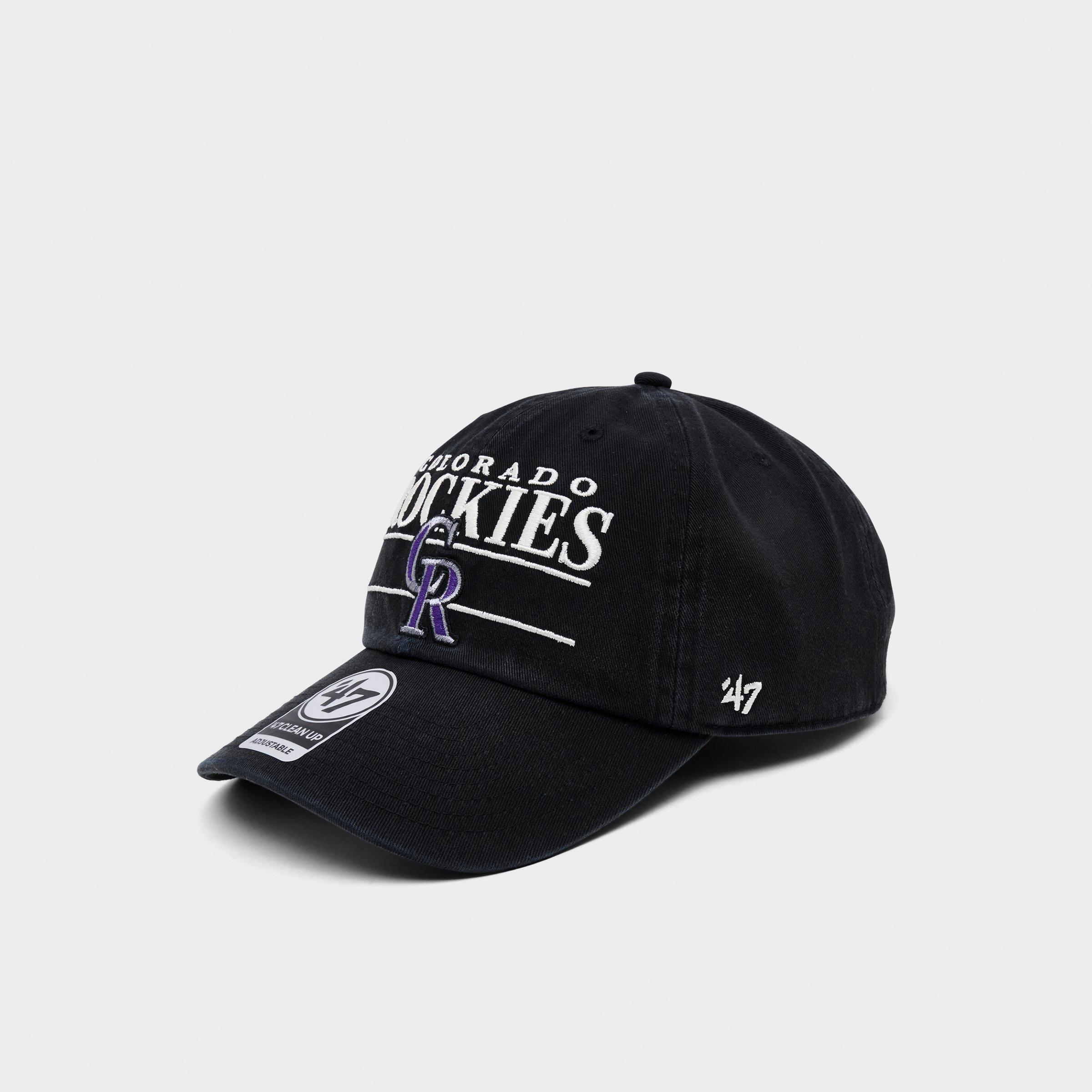 47 Brand '47 Colorado Rockies MLB Team Name & Logo Clean Up Strapback Hat