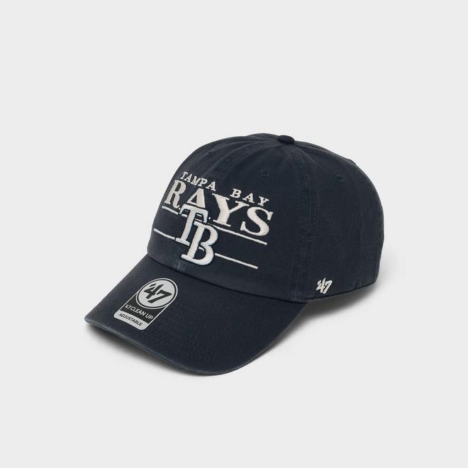 '47 Tampa Bay Rays MLB Team Name & Logo Clean Up Strapback Hat