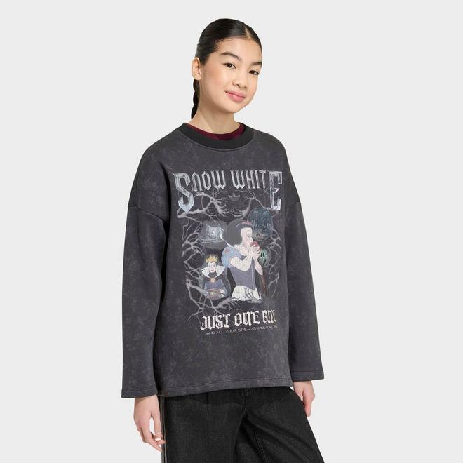 Girls' Big Kids' adidas Originals x Disney Villains Oversized Washed Long-Sleeve T-Shirt