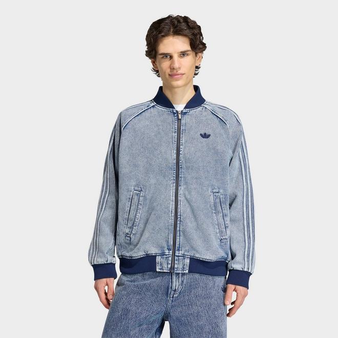 Men's adidas Originals SST Denim Full-Zip Track Top