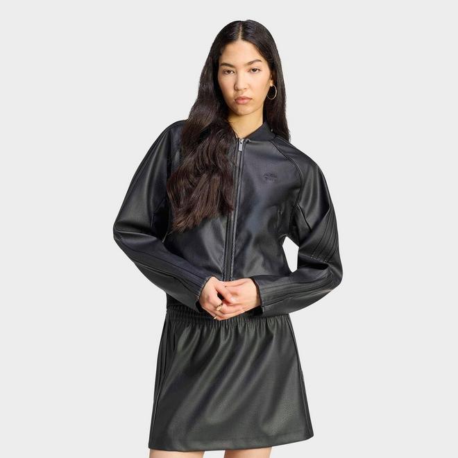 Women's adidas Originals Pleather Superstar Track Top