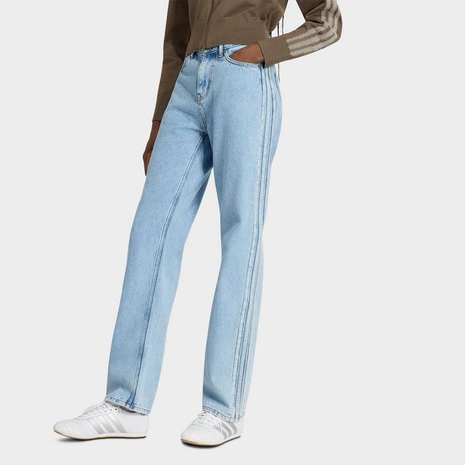 Women's adidas Originals Firebird Denim Mid-Rise Straight Denim Pants