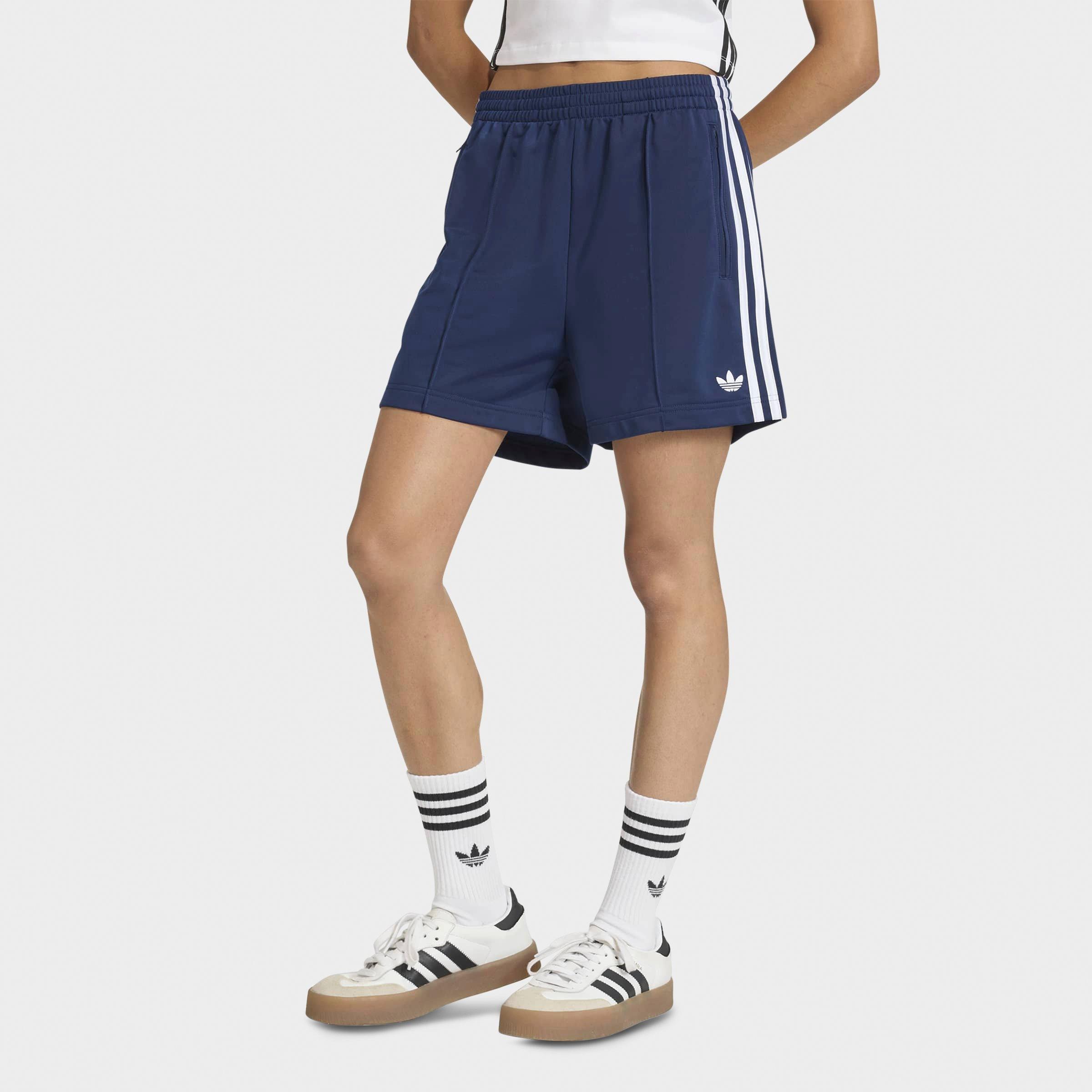 adidas Women's Originals Firebird Classic Shorts in Night Indigo/White Size: XXS