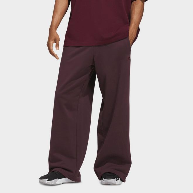 Men's adidas Basketball Fleece 3-Stripe Loose Sweatpants