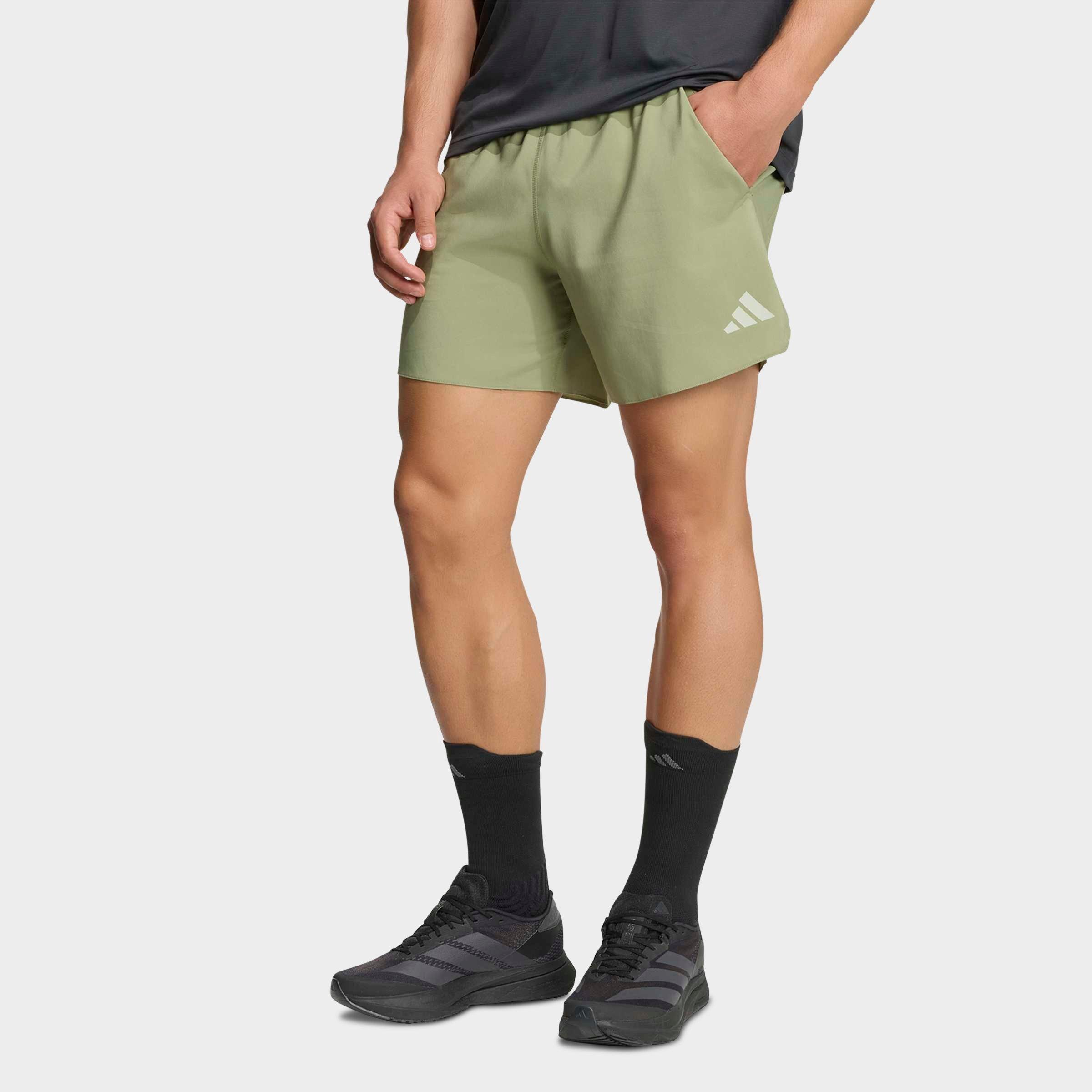 adidas Men's adi365 Iconic Running Shorts in Tent Green Size: M 7