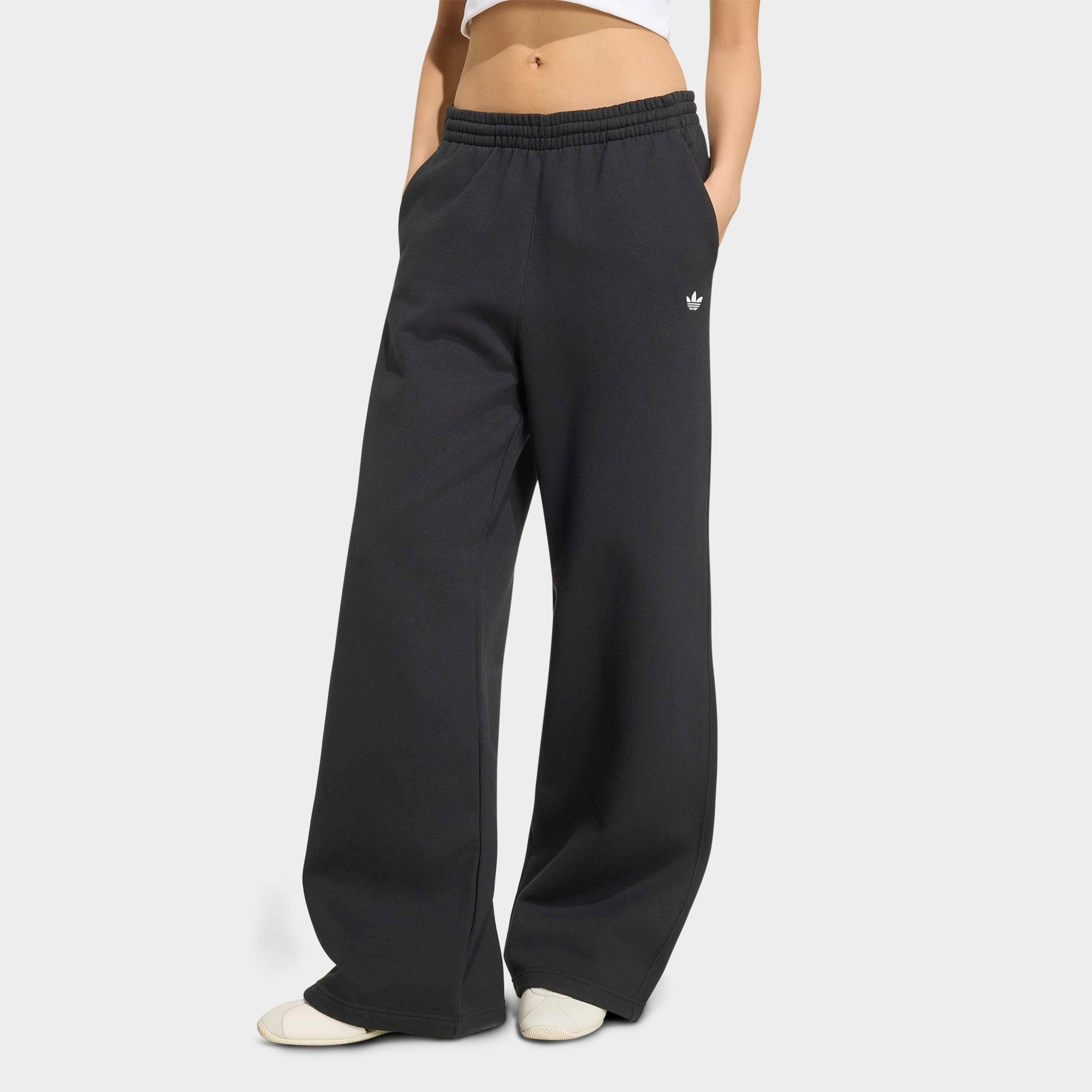 adidas Women's Originals Essentials Fleece Wide Leg Pants