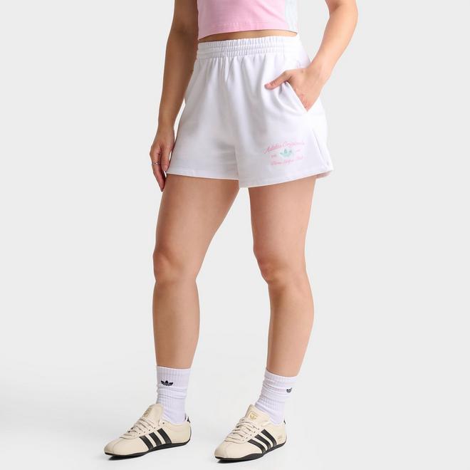 Women's adidas Originals Classic Sport Script Logo Fleece Shorts
