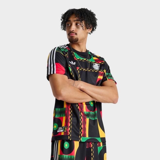 Men's adidas Originals x Bob Marley Jamaica Print T-Shirt