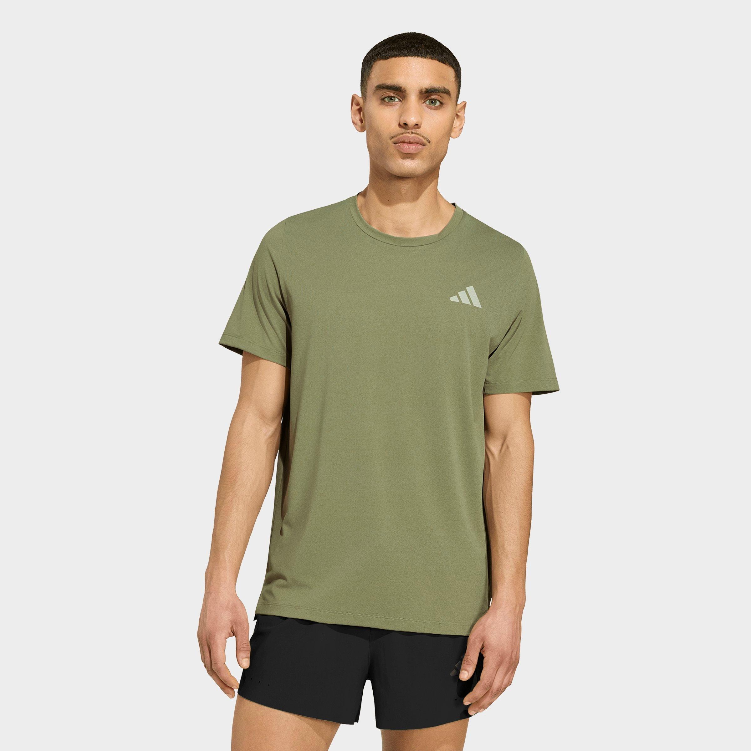 adidas Men's adi365 Iconic Climacool Running T-Shirt in Tent Green Size: 3XL