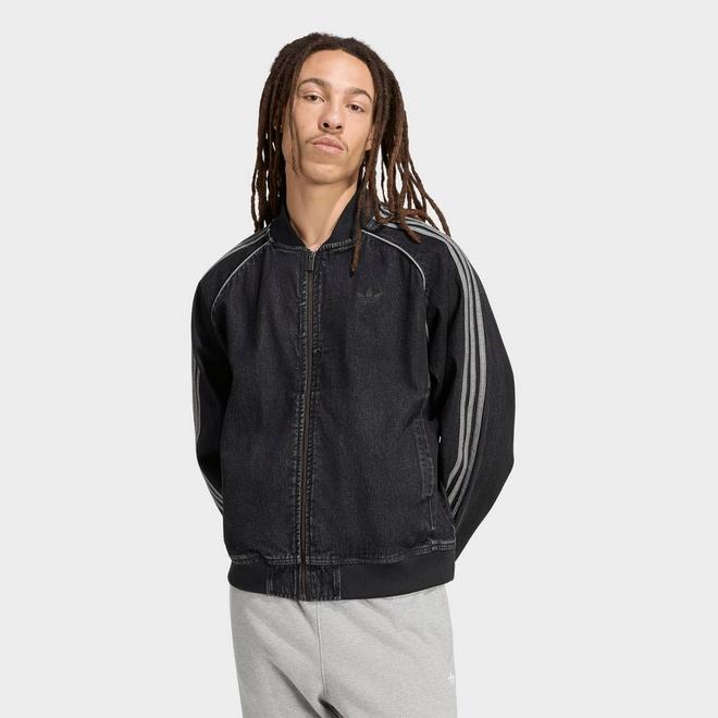 Men's adidas Originals Superstar Adicolor Denim Full-Zip Track Top