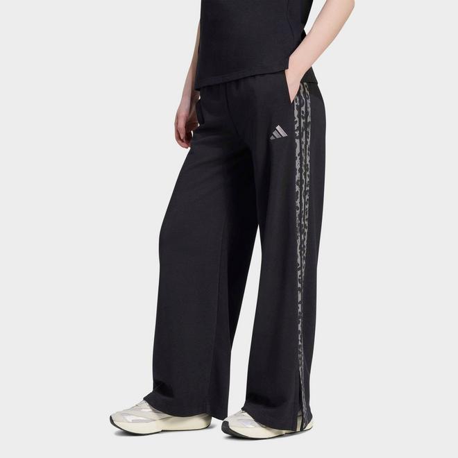 Women's adidas Seasonal Essentials Animal Print 3-Stripes Pants