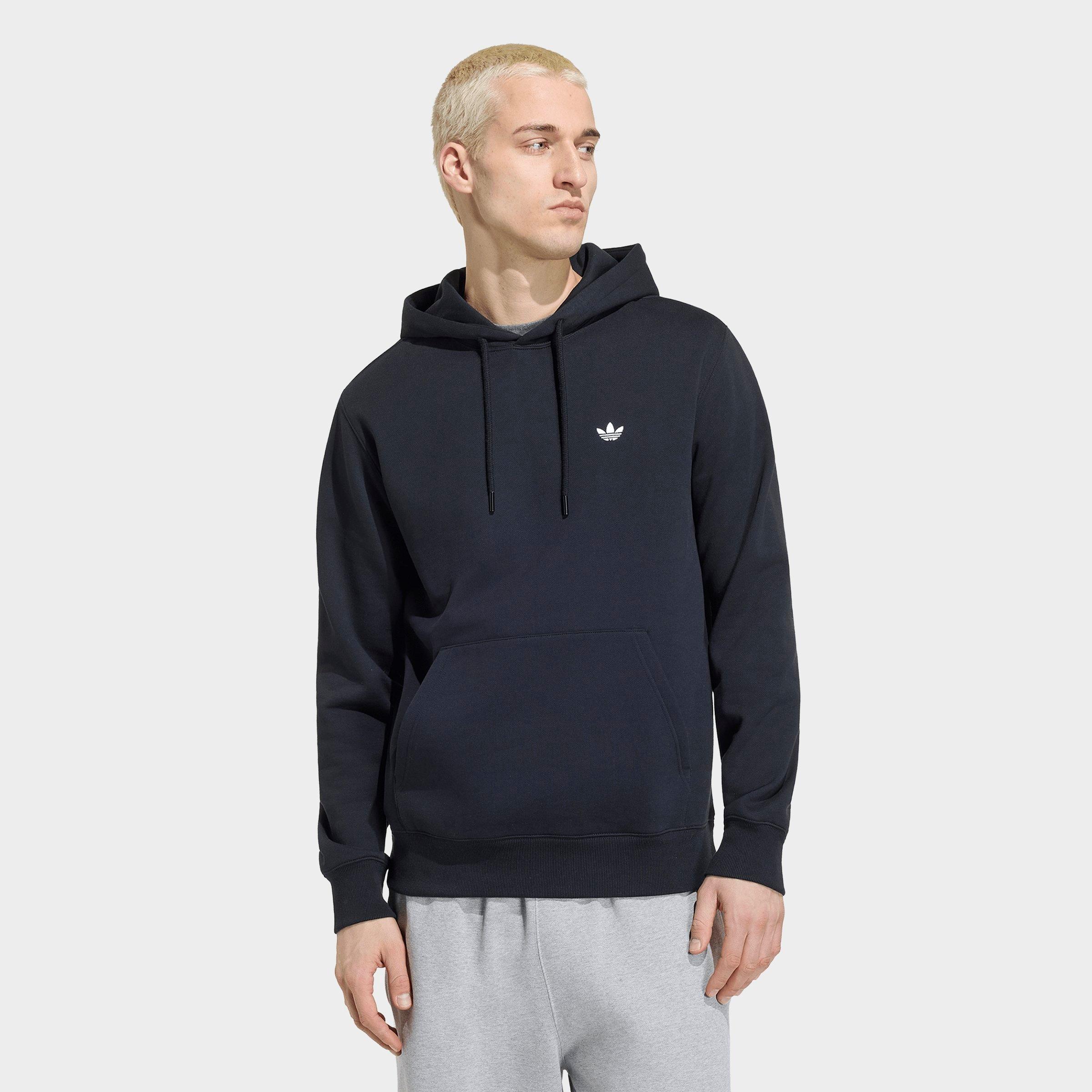 adidas Men's Originals Trefoil Essentials Hoodie in Black Size: XL