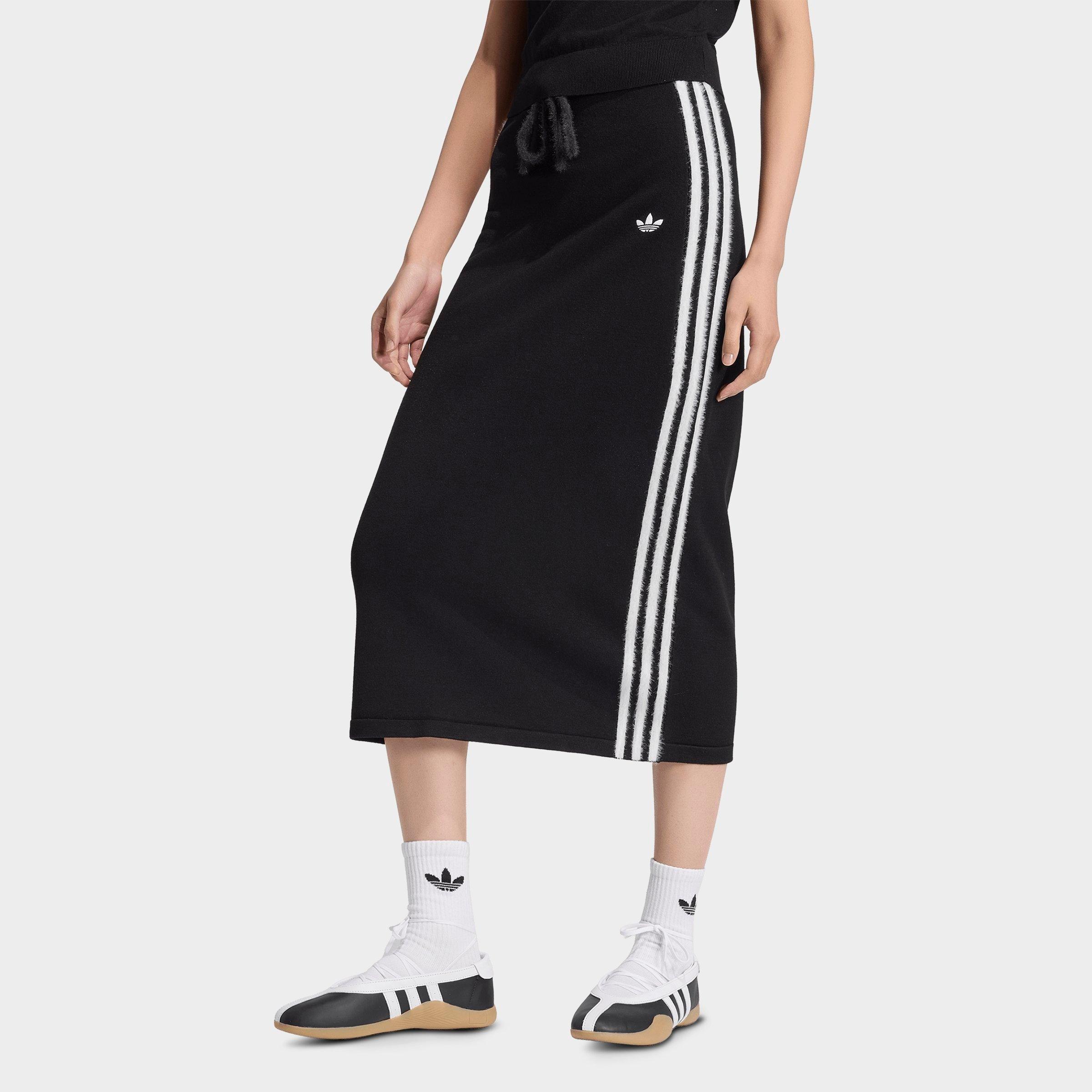adidas Women's Originals Knitted Skirt in Black/White Size: Small