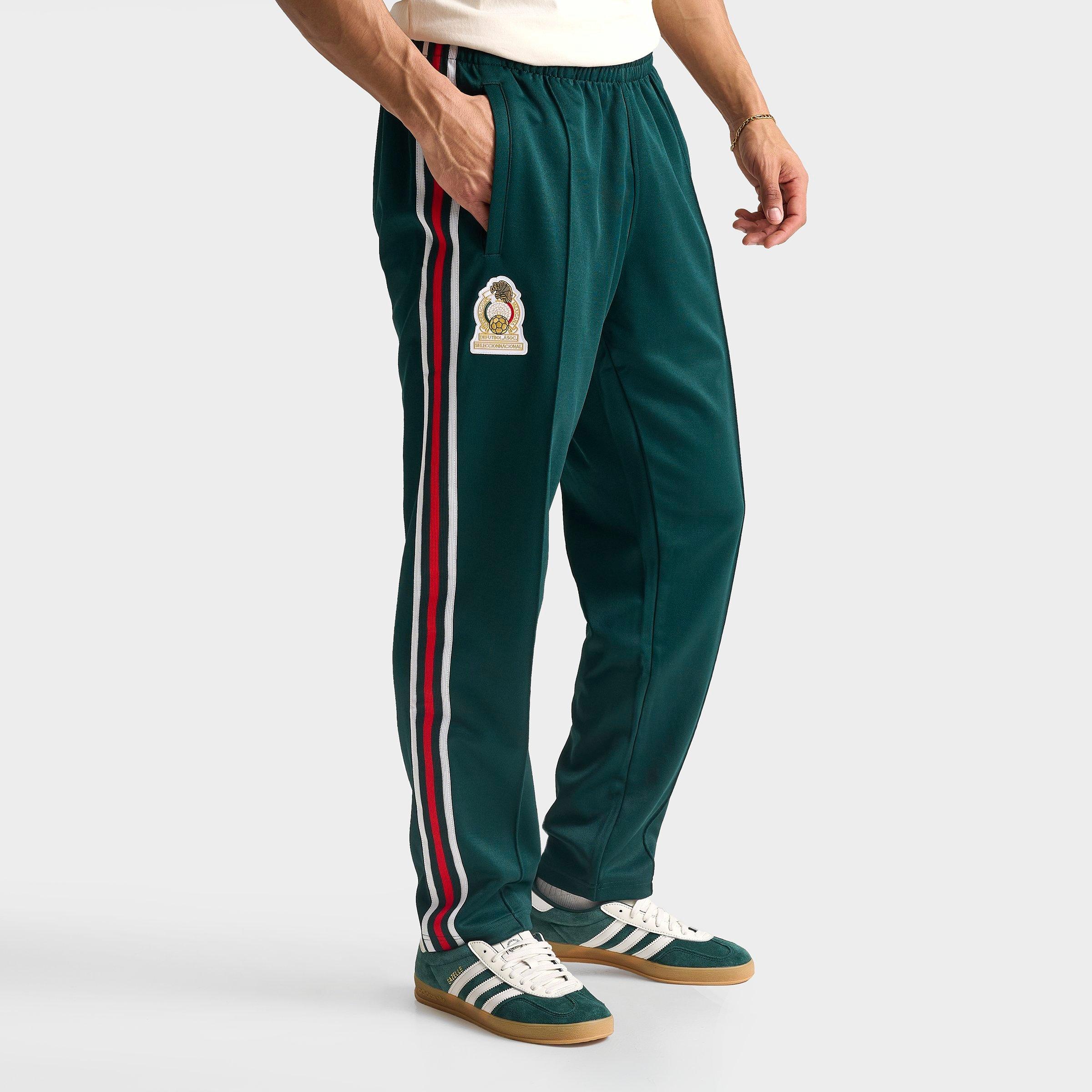 adidas Men's Originals Mexico Soccer Track Pants in Aurora Ivy Size: Medium