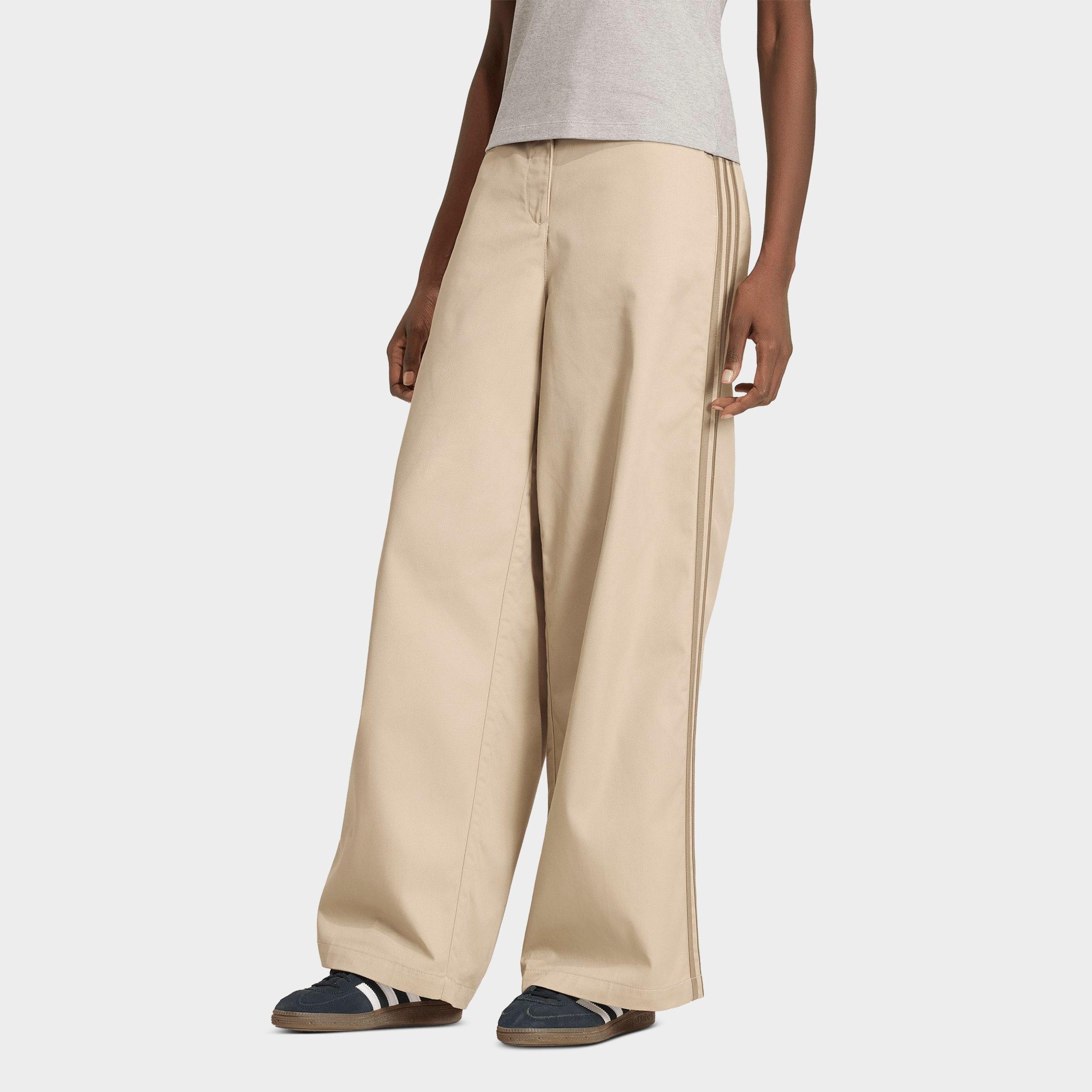 adidas Women's Originals Tailored Pants in Khaki Three/Khaki Six/Cream White Size: 4