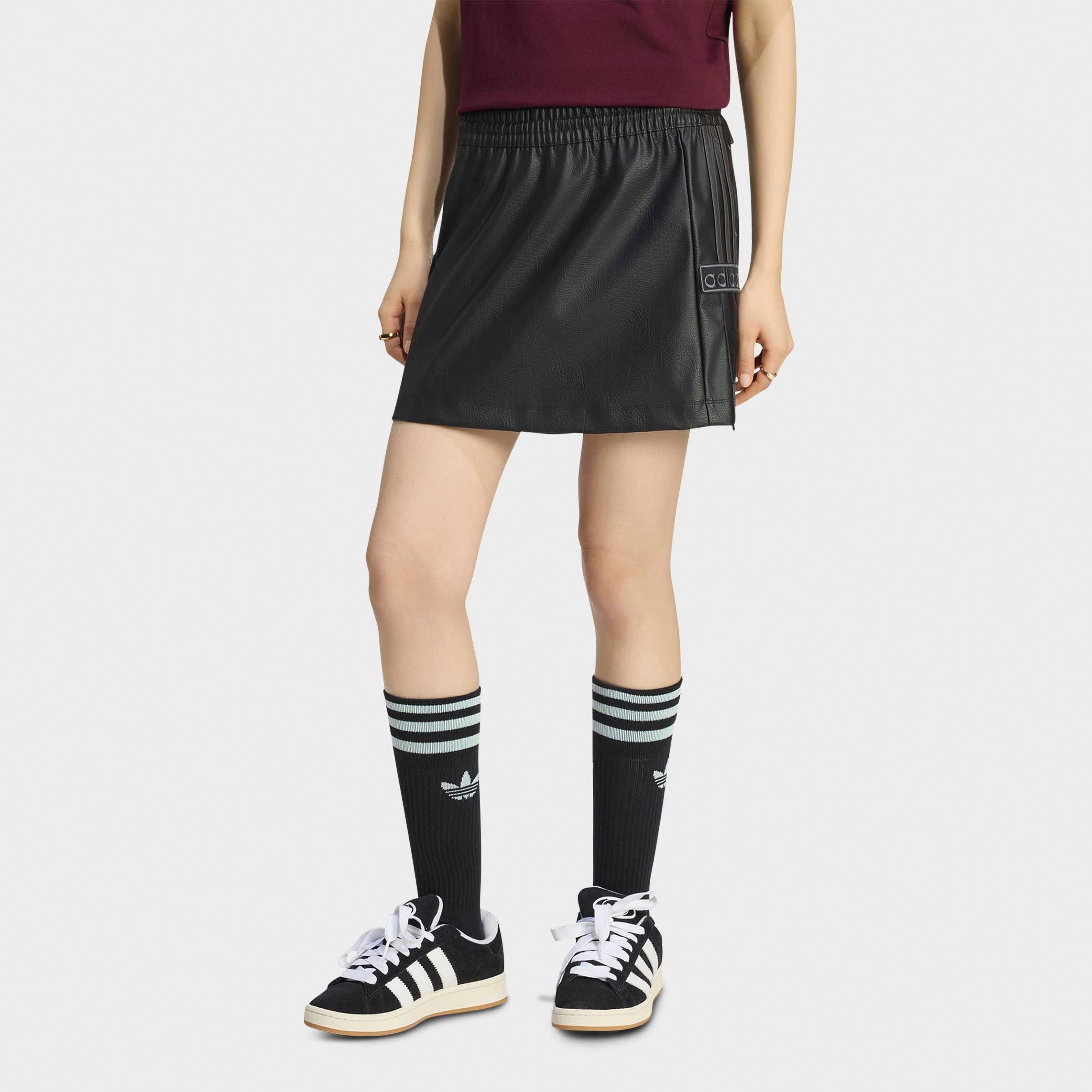 adidas Women's Originals Adibreak Pleather Skirt in Black/Utility Black Size: Medium