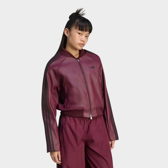 Women's adidas Originals Pleather Superstar Track Top