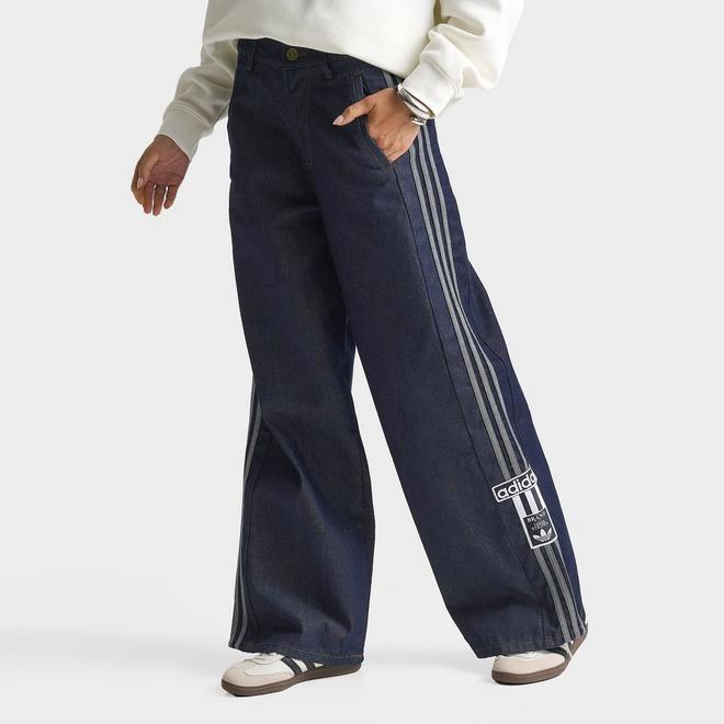 Women's adidas Originals Adibreak Mid-Rise Wide-Leg Denim Pants