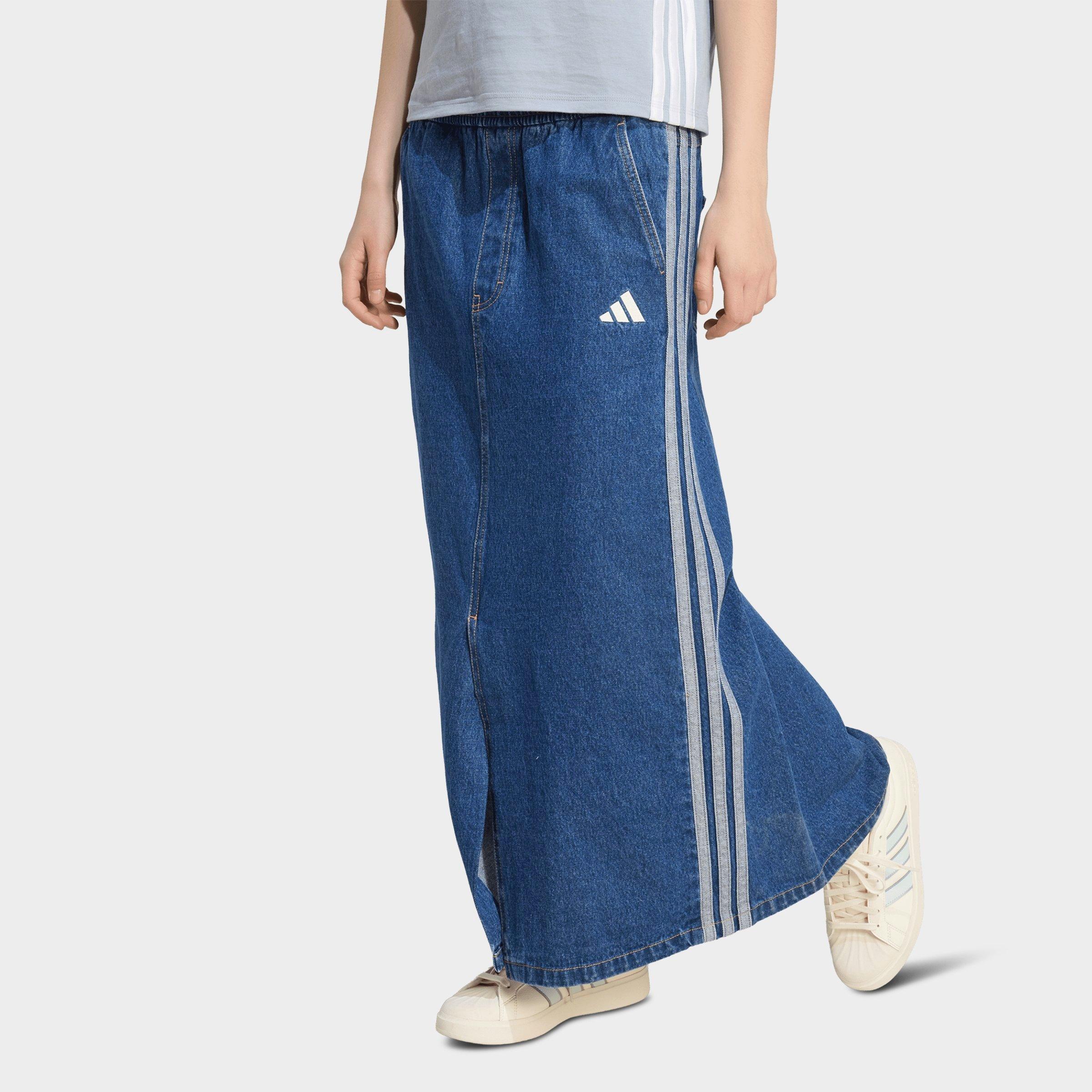 adidas Women's Originals Stadium Washed Loose Skirt in Preloved Ink Size: Large