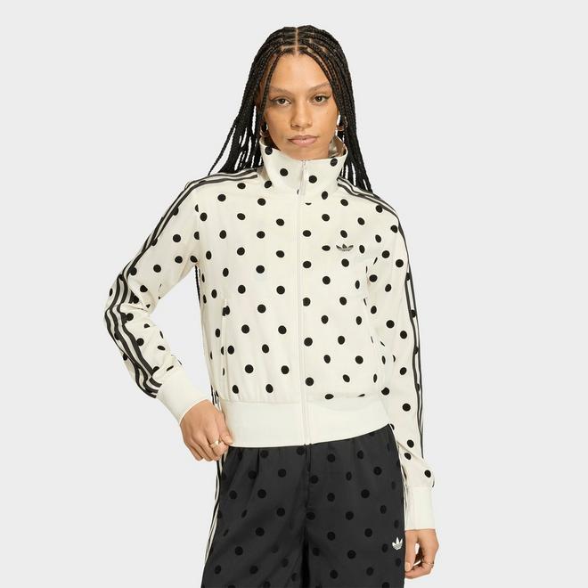 Women's adidas Originals Firebird Polka Dot Satin Track Jacket