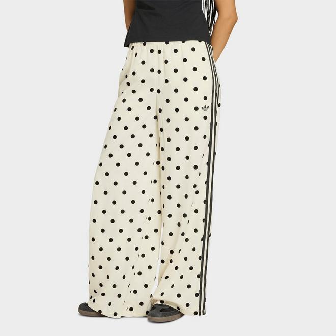 Women's adidas Originals Firebird Polka Dot Satin Wide-Leg Track Pants