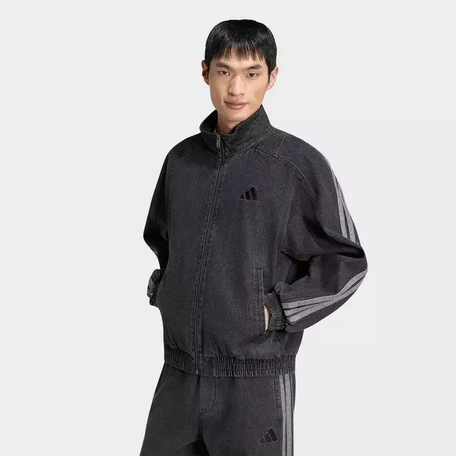 Men's adidas Stadium Loose Fit Denim Track Jacket