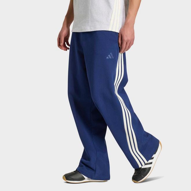 Men's adidas KIT 3-Stripes Wide French Terry Pants