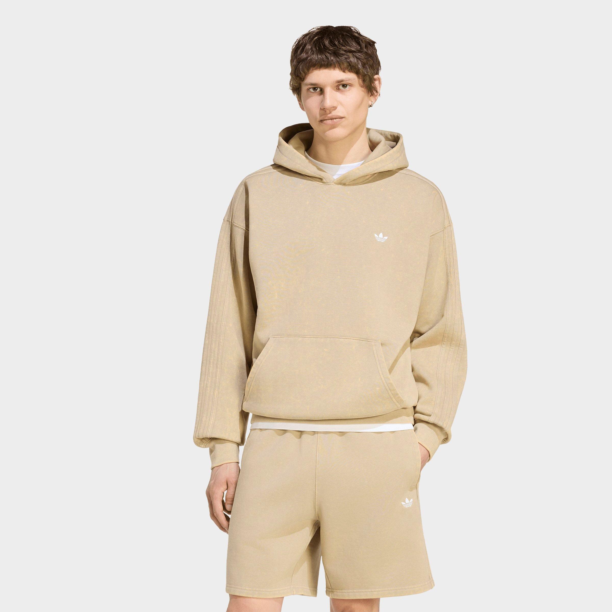 adidas Men's Originals Trefoil Essentials Washed Loose Pullover Hoodie