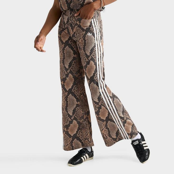 Women's adidas Originals Snake Print Denim Loose Pants