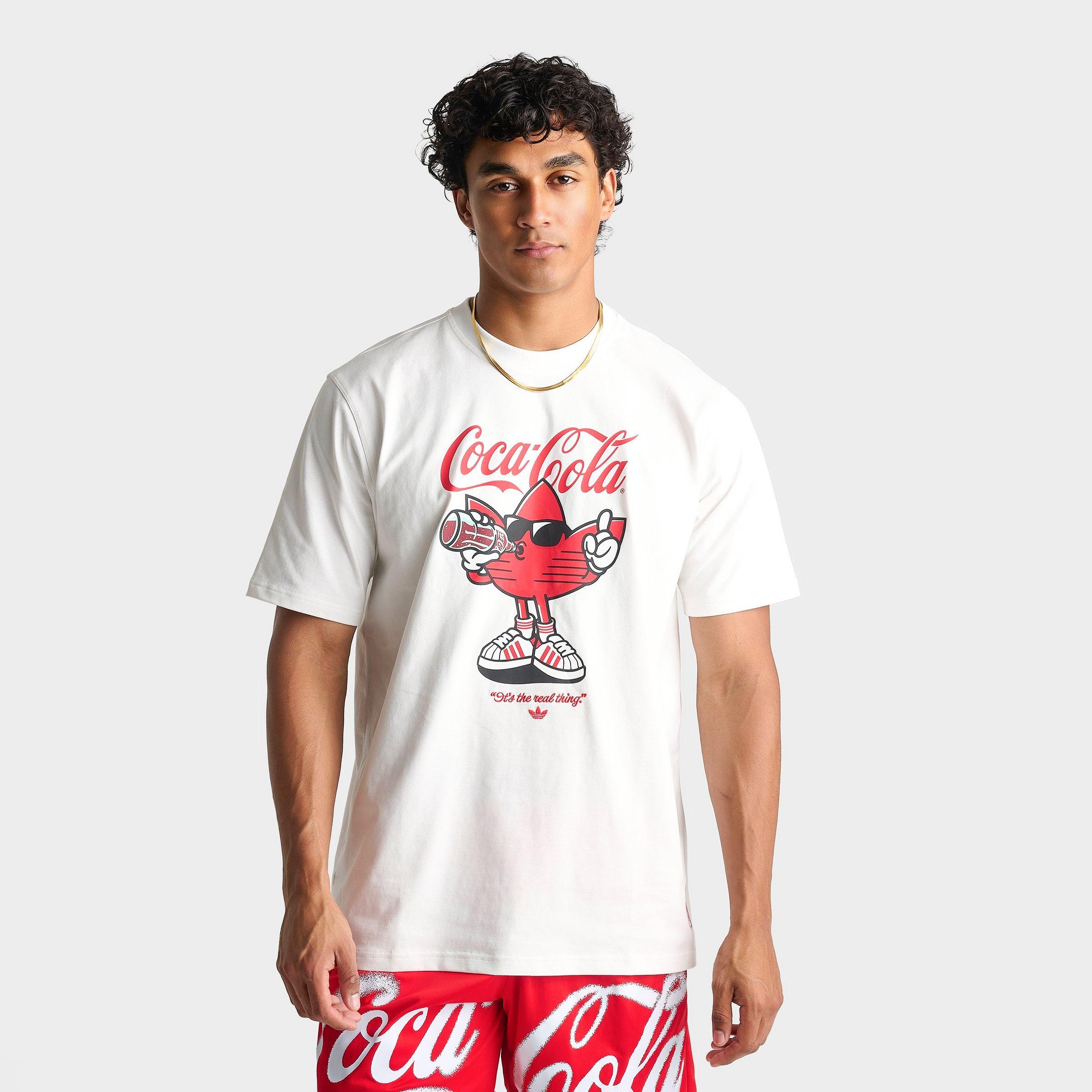 adidas Men's x Coca-Cola Treffie Graphic T-Shirt in White Size: 2XL