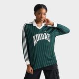 Women's adidas Originals Pinstripe Long-Sleeve Football T-Shirt