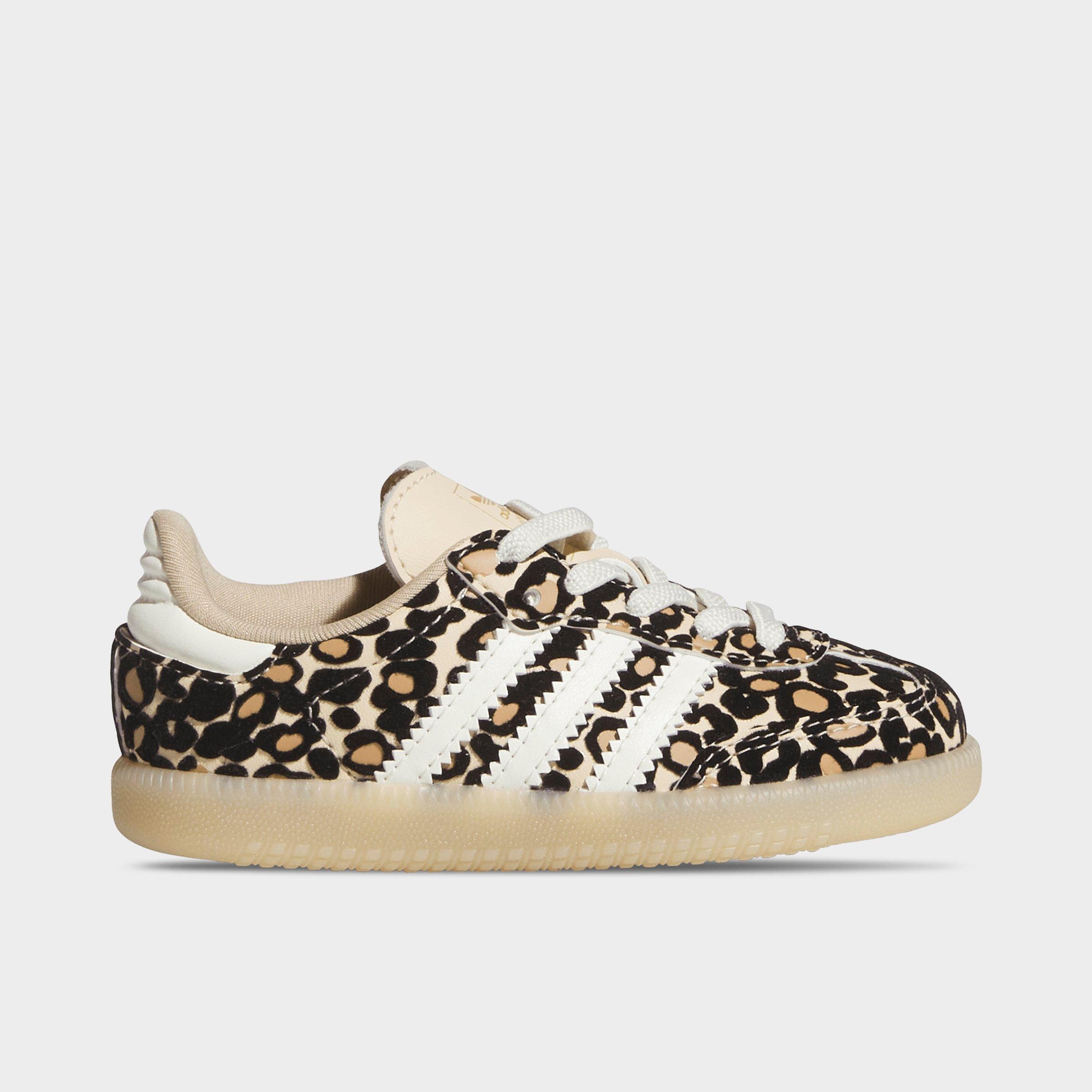adidas Kids Toddler Originals Samba OG Cheetah Casual Shoes in Sand Strata/Ivory/Gum 3 Size: 5.0