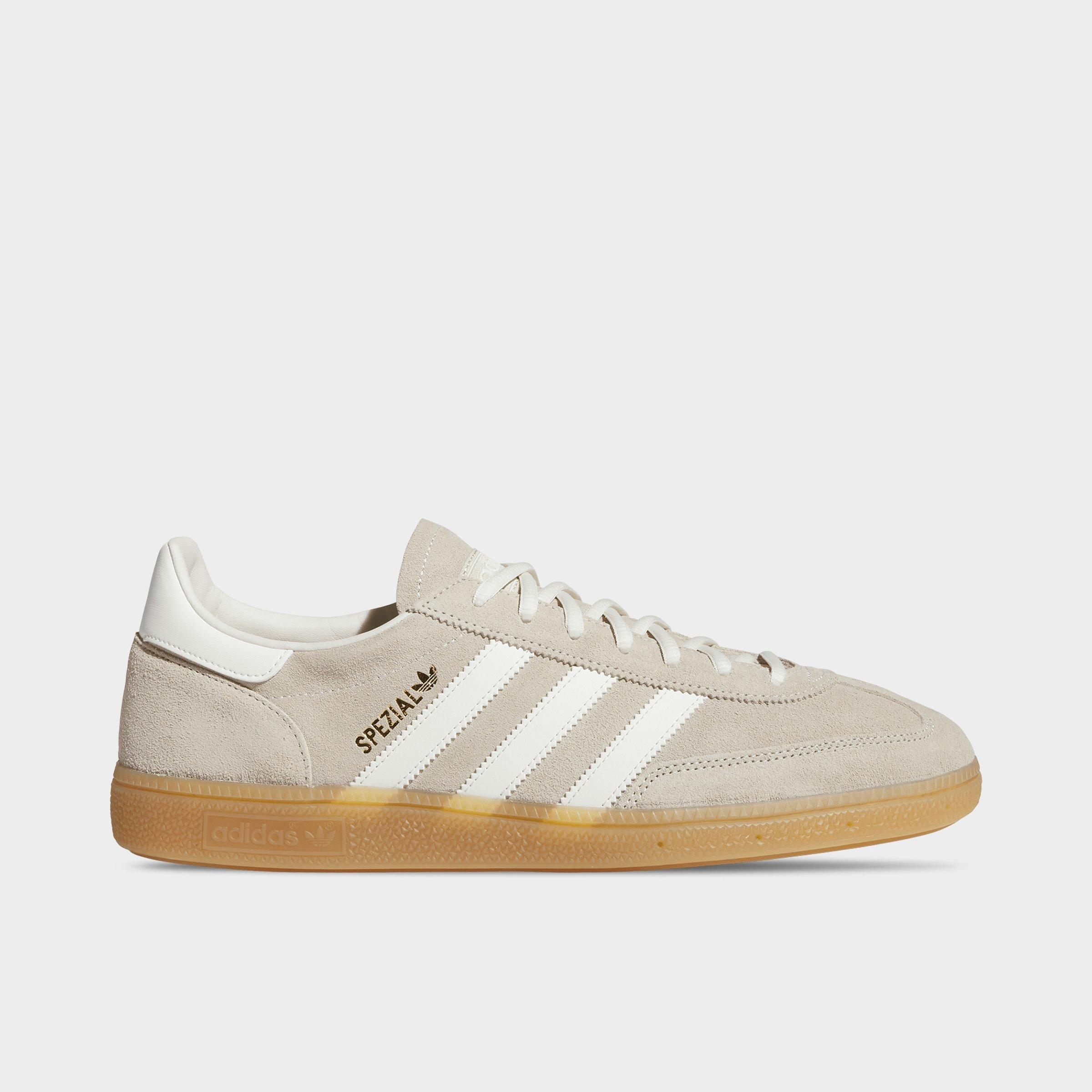 adidas Men's Originals Handball Spezial Casual Shoes in Khaki/Off White/Gum Size: 10.0