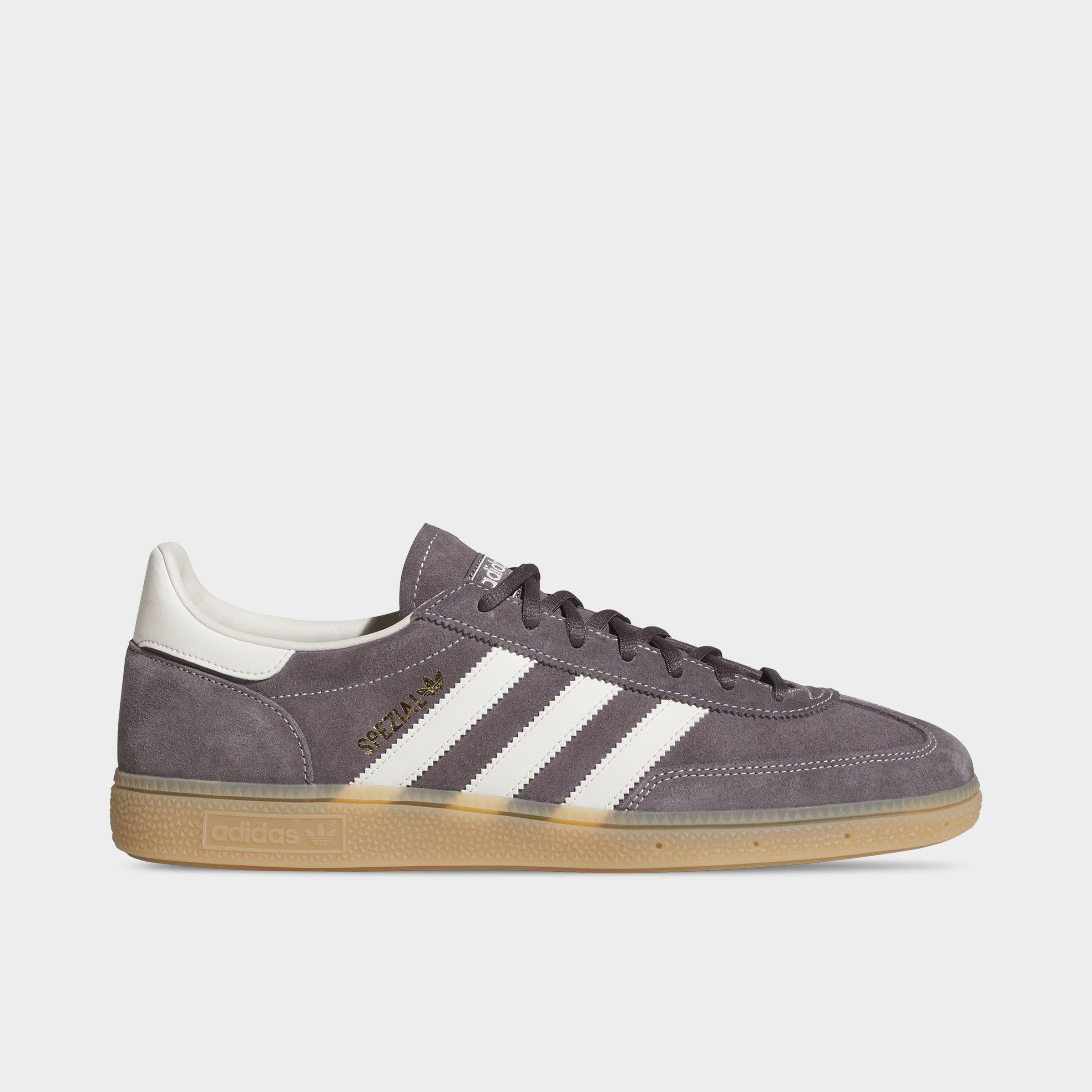 adidas Men's Originals Handball Spezial Casual Shoes in Grey Strata/Off White/Gum Size: 11.0
