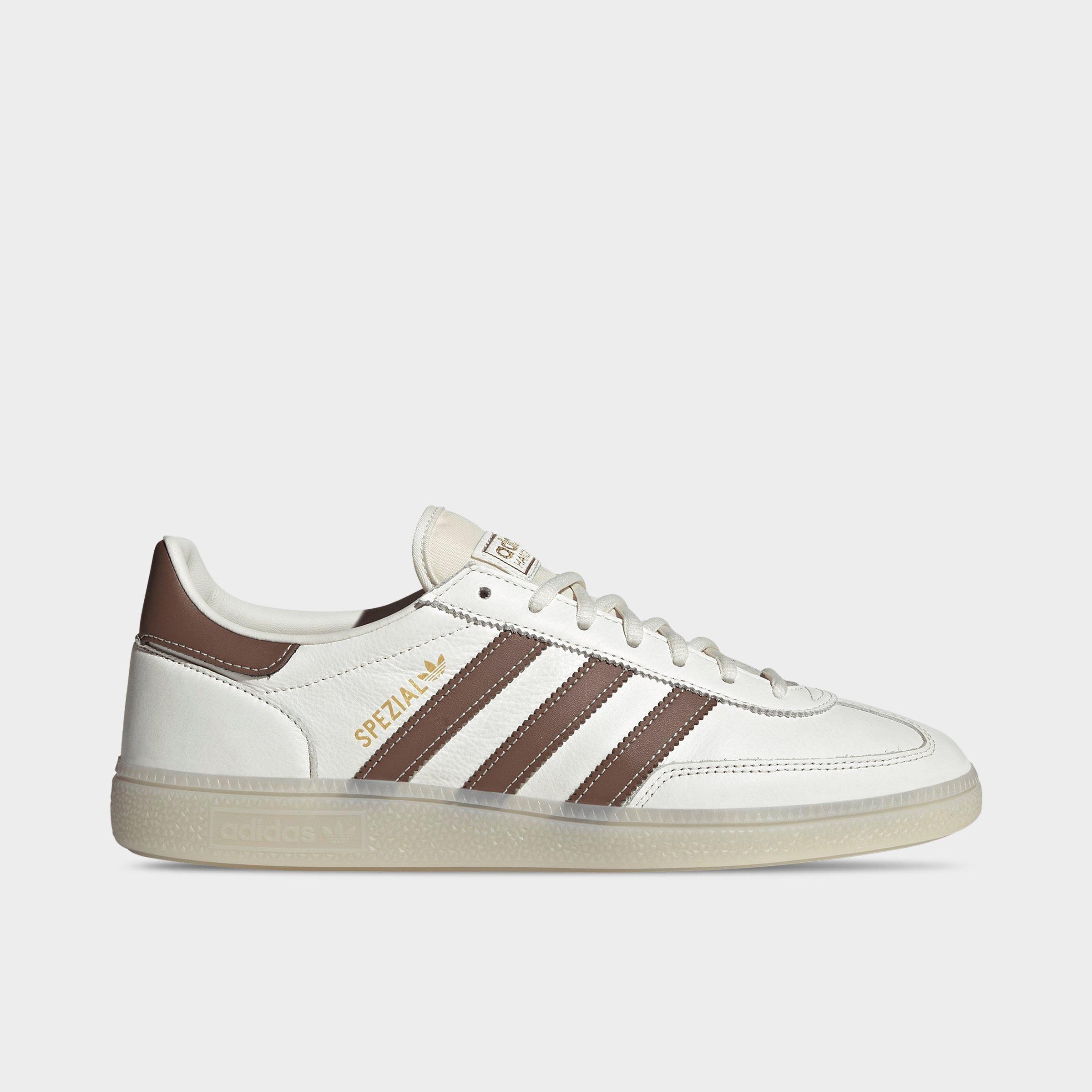 adidas Men's Originals Handball Spezial Casual Shoes in Core White/Preloved Brown/Off White Size: 12.0