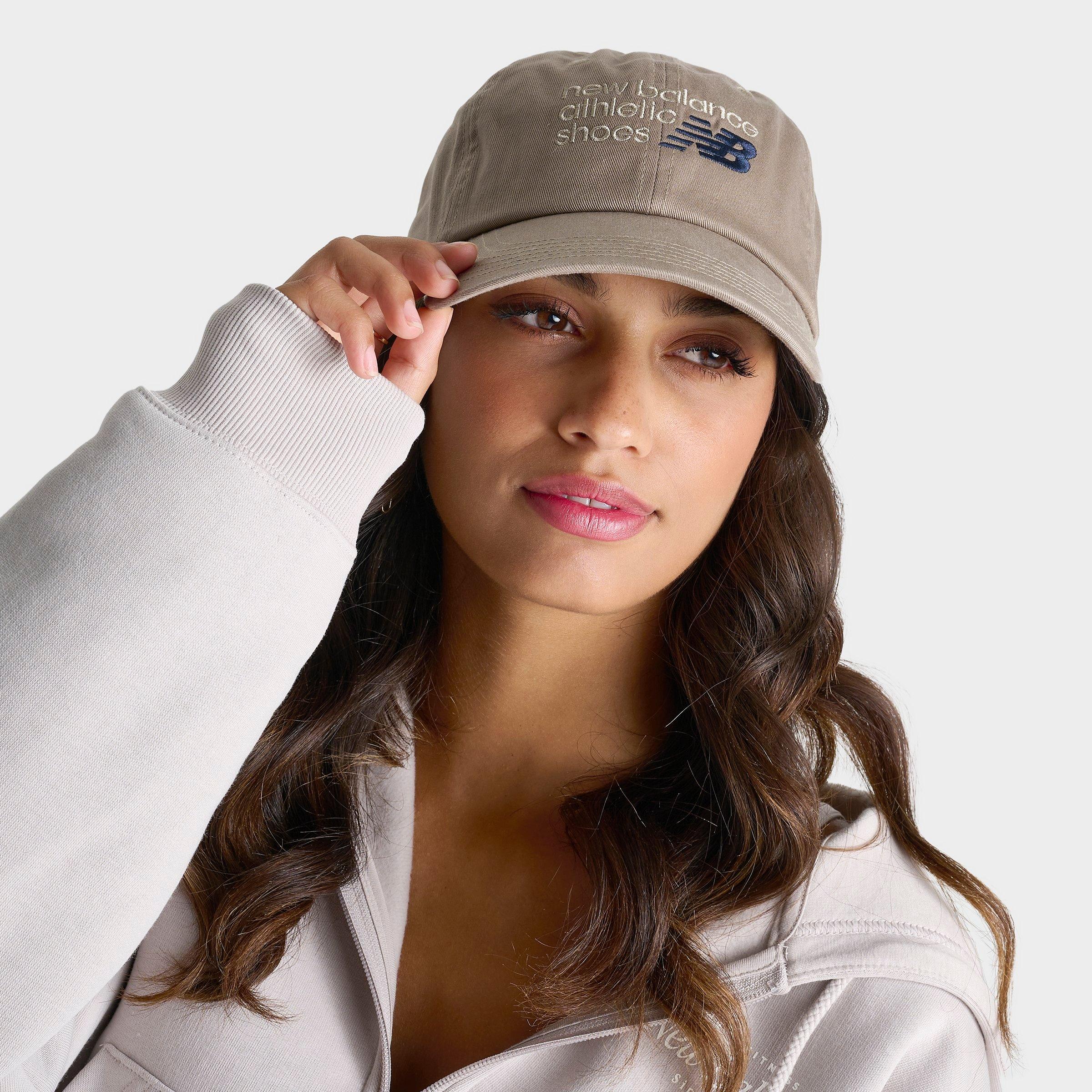 New Balance 6-Panel Classic Athletic Strapback Hat in Mushroom