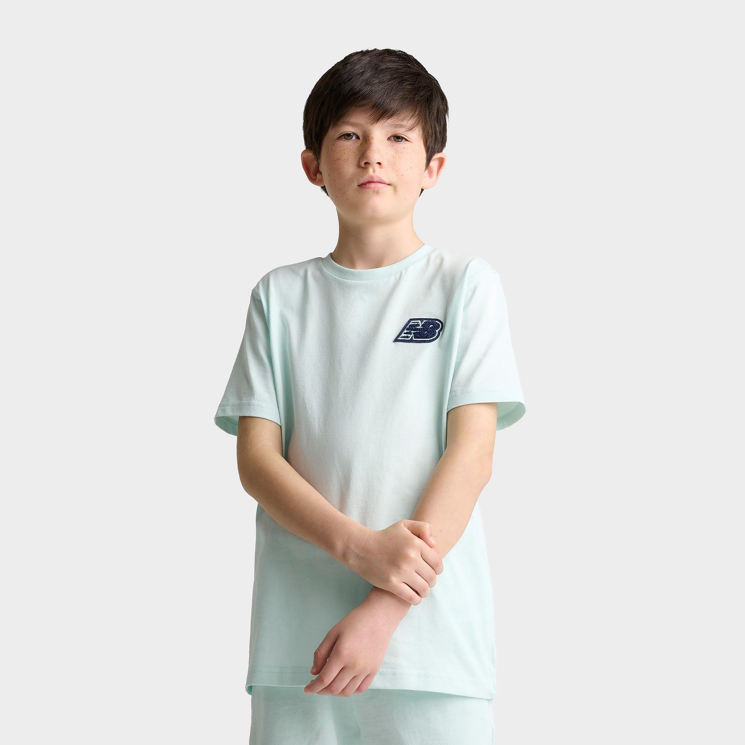 New Balance Boys Big Kids Chenille Logo T-Shirt