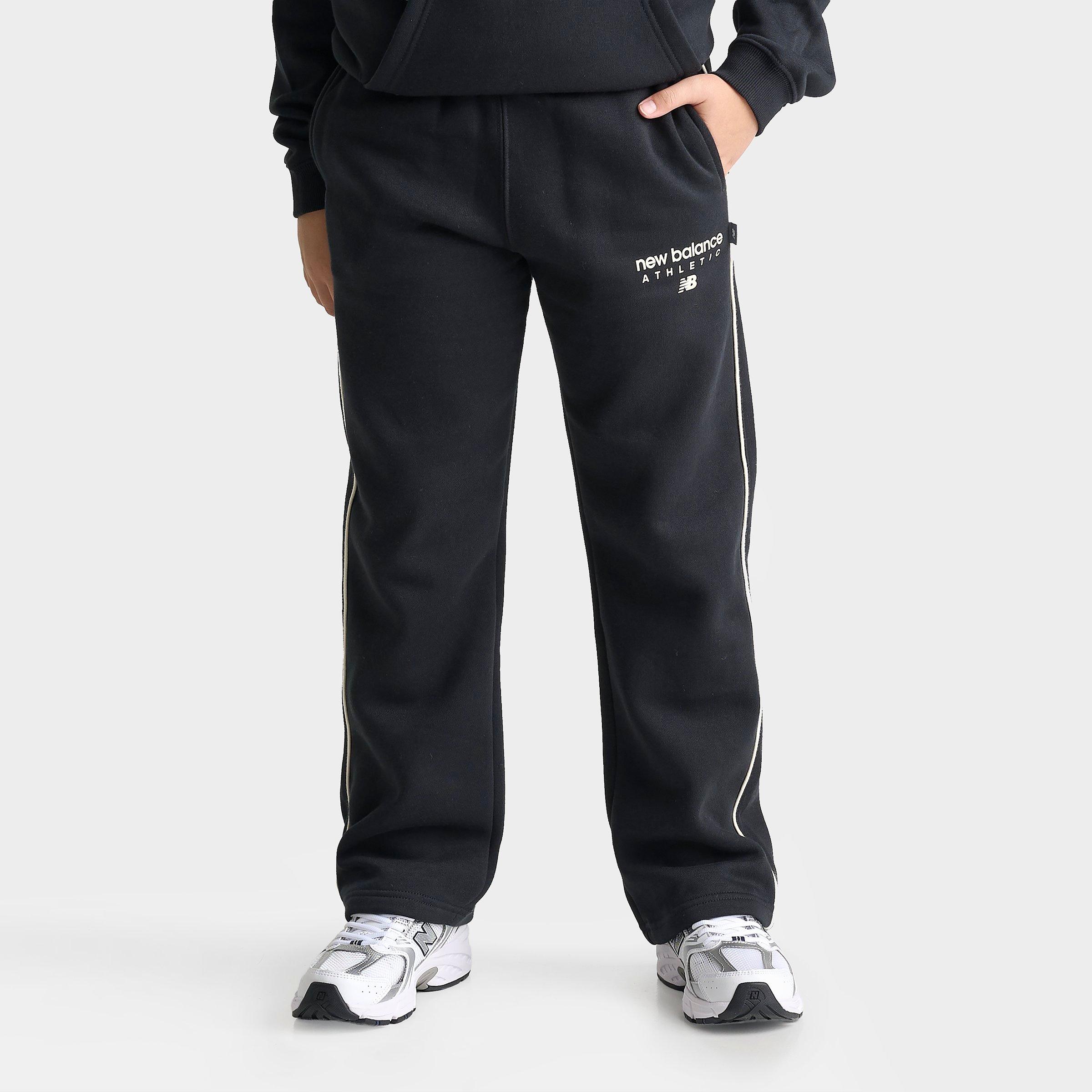 New Balance Big Kids Piped Open Hem Sweatpants
