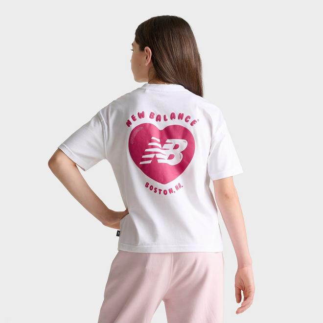 Girls' Big Kids' New Balance Heart Bubble T-Shirt