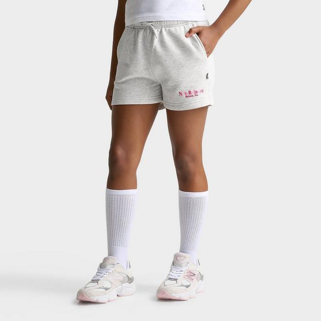Girls' Big Kids' New Balance Tricolor Fleece Shorts