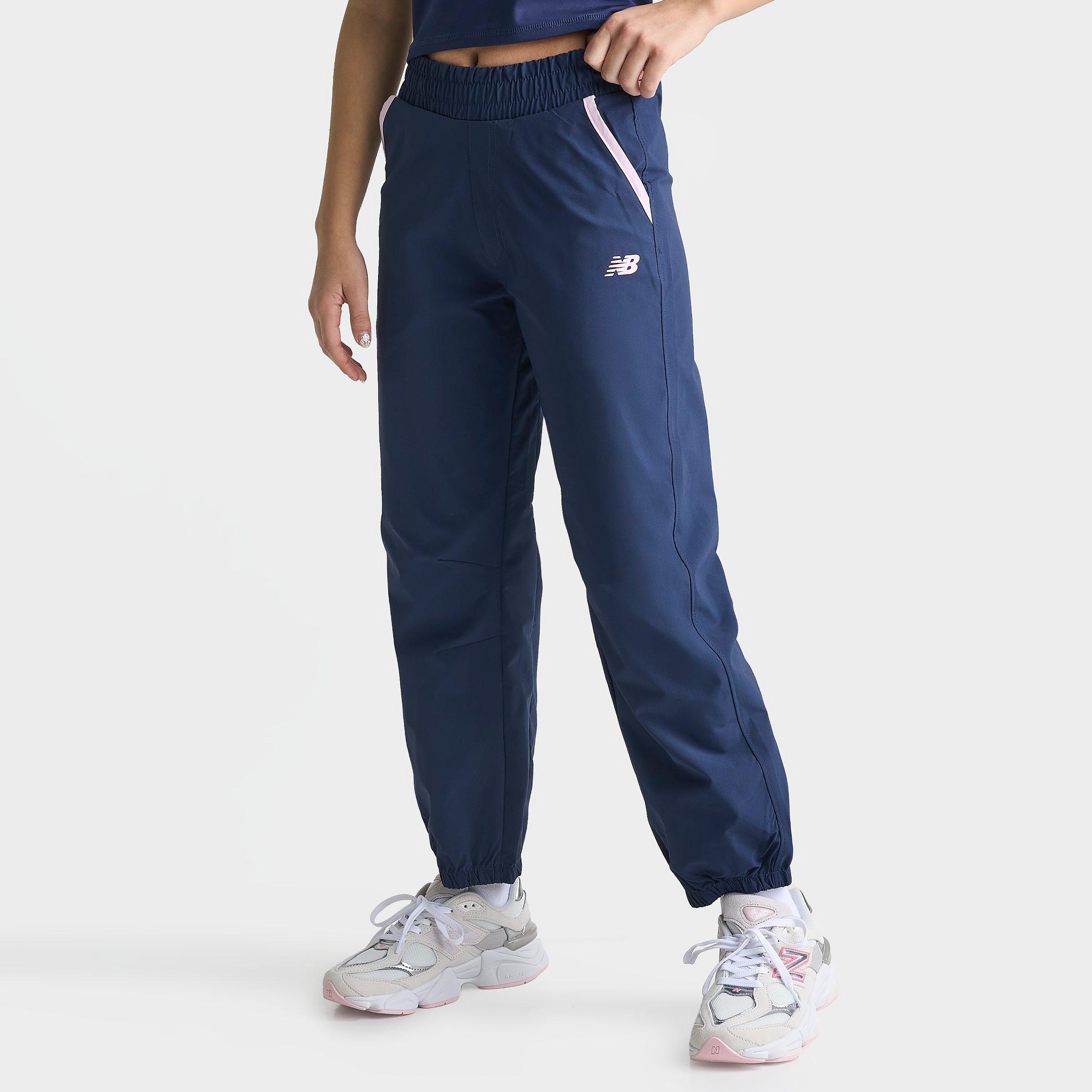 New Balance Girls' Big Kids Essential Athletic Mid-Rise Woven Jogger Pants