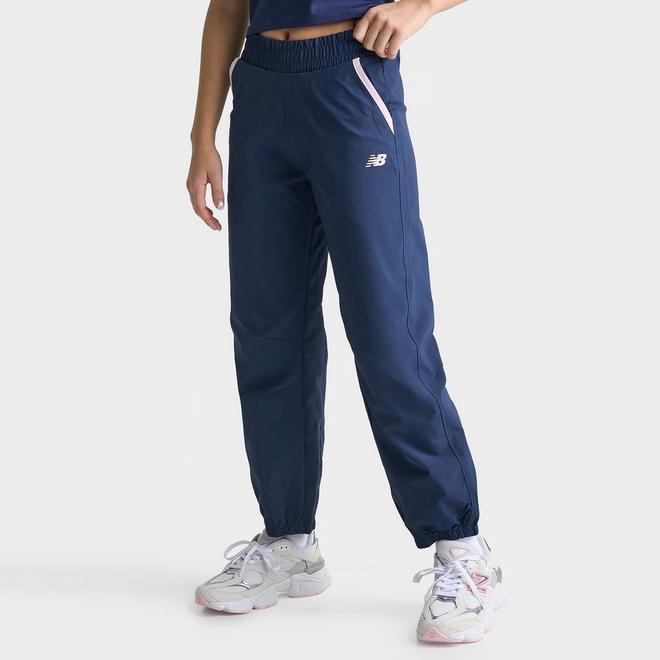 Girls' Big Kids' New Balance Essential Athletic Mid-Rise Woven Jogger Pants