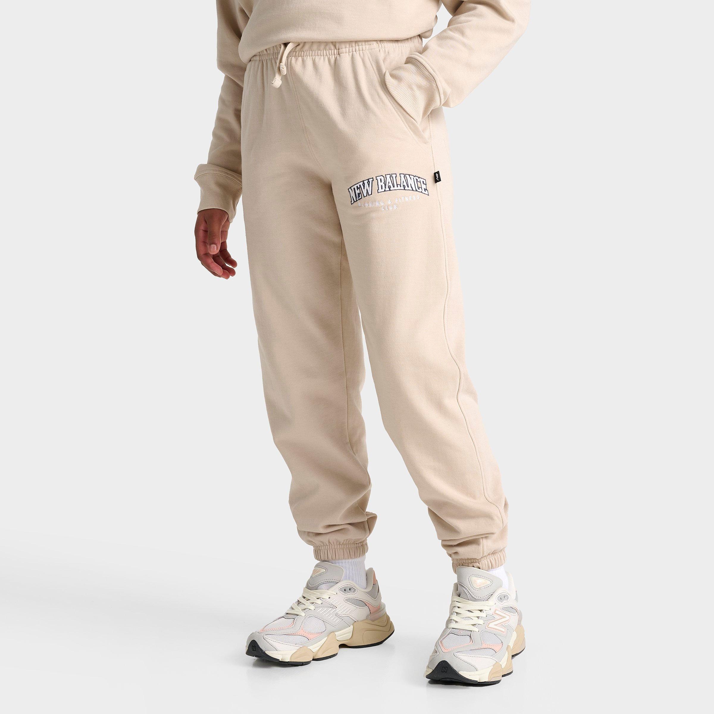 New Balance Girls' Club Fleece Jogger Pants In Timberwolf