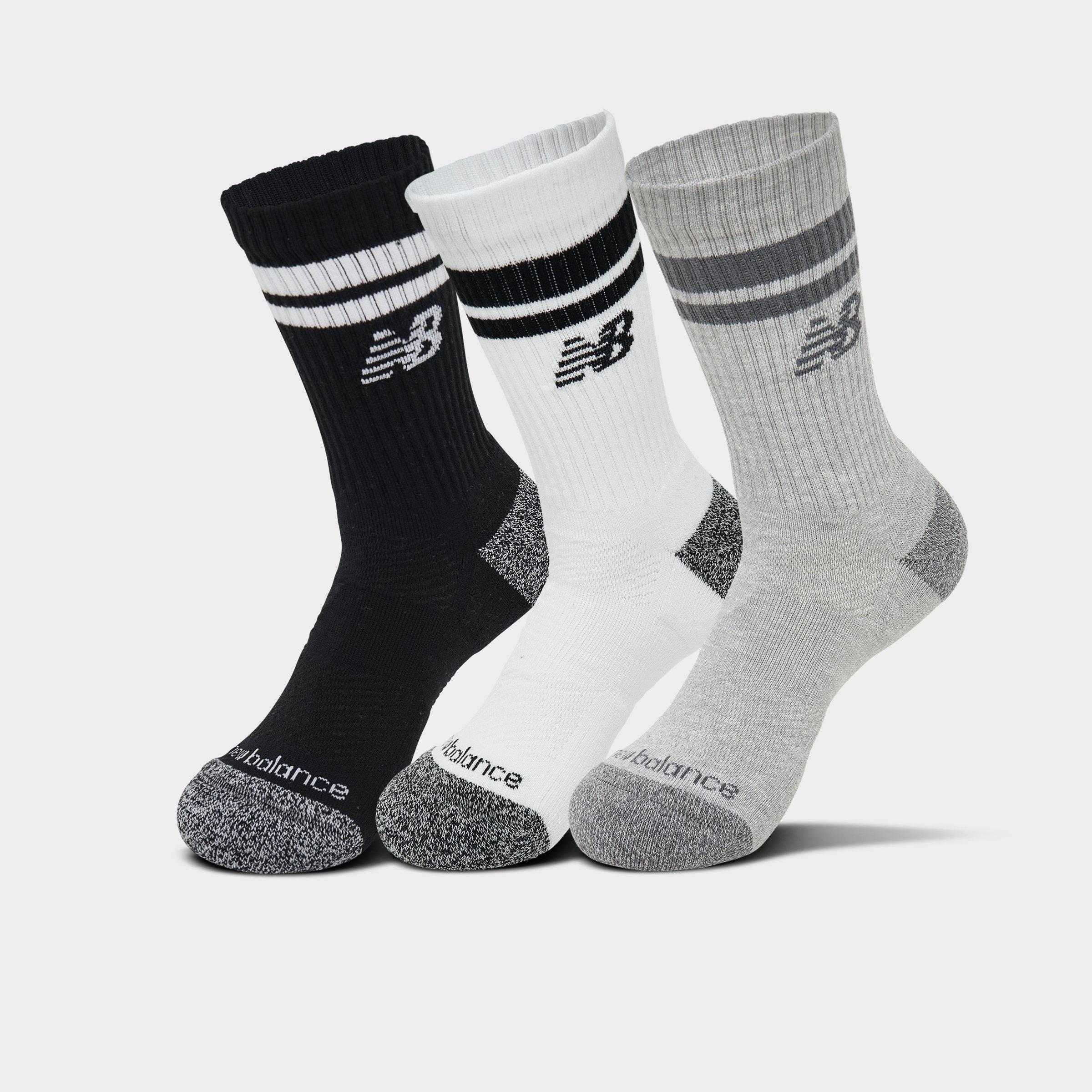 New Balance Active Lifestyle Striped Crew Socks (3-pack)