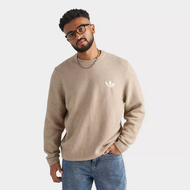 Men's adidas Originals Trefoil Essentials Knit Sweatshirt