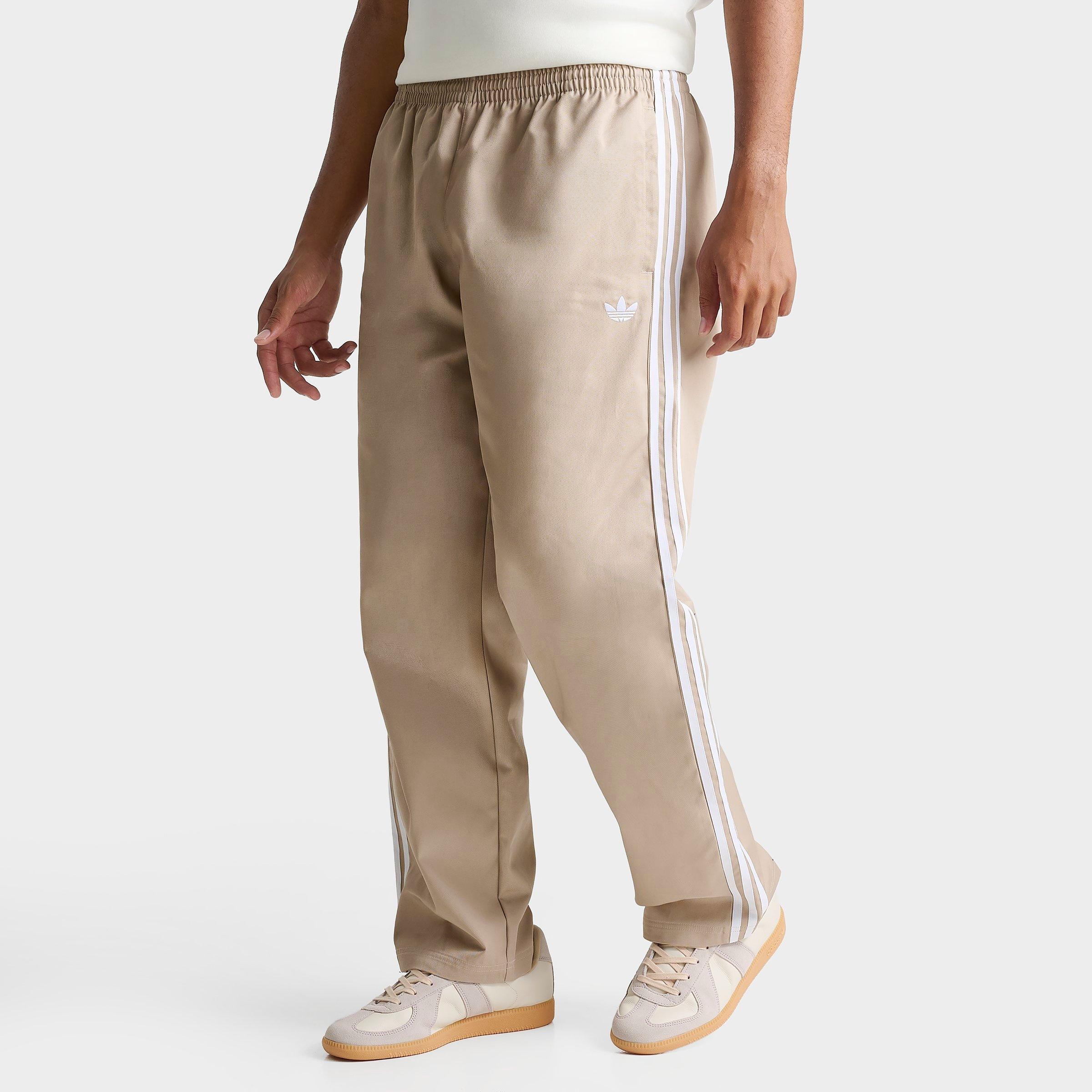adidas Men's Originals Adicolor SST Cotton Twill Track Pants in Khaki Size: 2XL
