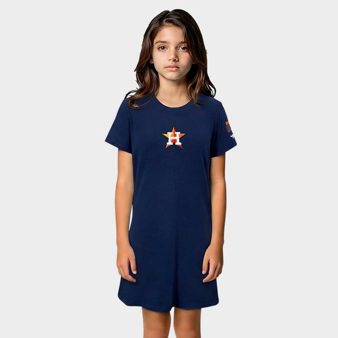 Girls' Little Kids' Pro Standard Houston Astros MLB Classic T-Shirt Dress