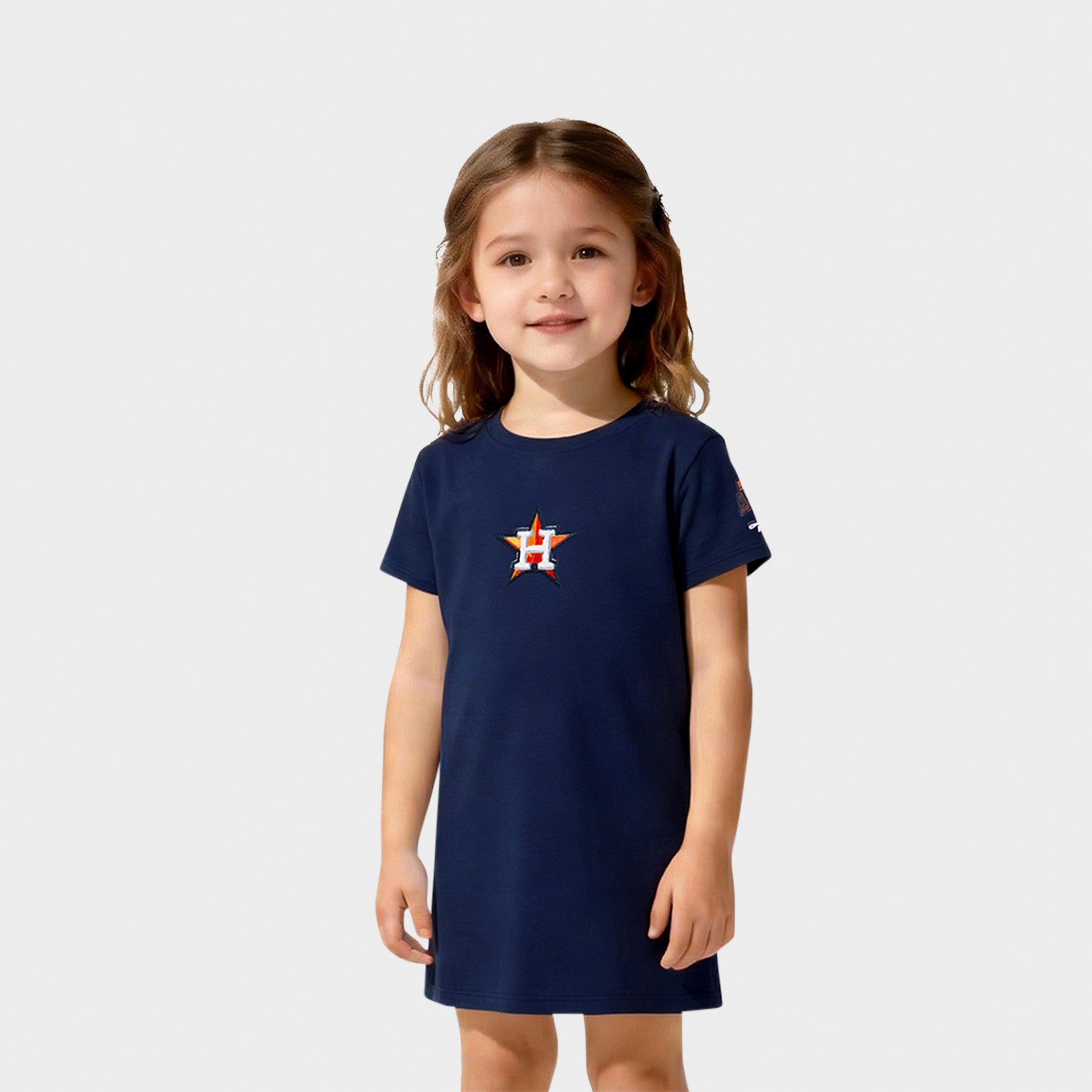 Pro Standard Girls' Toddler Houston Astros MLB T-Shirt Dress